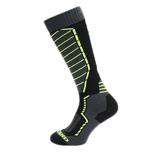 BLIZZARD PROFI SKI SOCKS, BLACK/ANTHRACITE/SIGNAL YELLOW