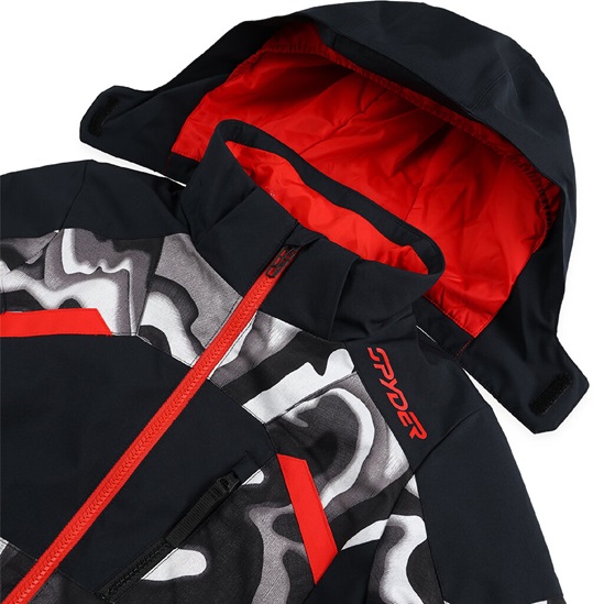 SPYDER BOYS LEADER JACKET-BLACK COMBO