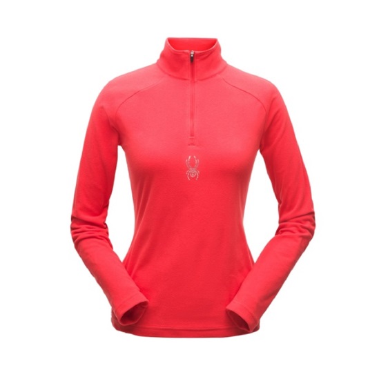 SPYDER SHIMMER ZIP T-NECK